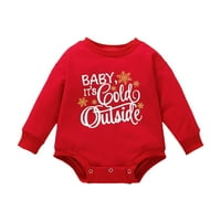 Entyinea Nova rođena odjeća Baby Boy Print dugih rukava za djecu za dječaka ružičasta