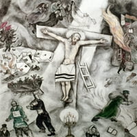 Bijelo raspeće. Nmarc Chagall. Ulje, 1938. Poster Print by