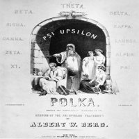 Polka pjesma za pjesmu. Nlithografirani poklopac listova, 1852. Print Poster by