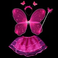 Balmes Kids Coustum Fairy Princess setovi leptir krila štapić za glavu Tutu suknja