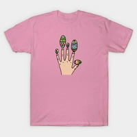 Ženski vrhovi majica Poliester okrugli vrat kratkih rukava ženske grafičke majice Pink XXXL