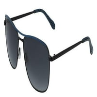 SPYDER SP Crno-plave sunčane naočale sa sivim sočivima i futrolom Spyder