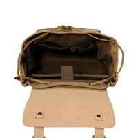 Vintage platneni ruksak-Veliki kapacitet, višenamjenski izdržljivi na otvorenom ruksack-braon, 20l