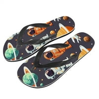 Biventing Store astronaut Flip Flip Flops za žene Udobne duhovne sandale Slip ljetne cipele na plaži