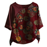 Qwertyu Dressy bluza za žene Extra veliko ili lakatsko ili lakat rukav ženske poslovne košulje i bluze