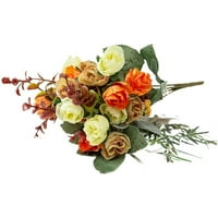 Dejavyou Artificial Rose Cvijeće lažne silske ruže duge stabljike mladenke za cvjetne bukete za kućni