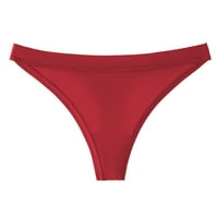 Entyinea ženske tange meke rastezanje bikini gaćice visoke rezne čipke gaćice crveno xxl