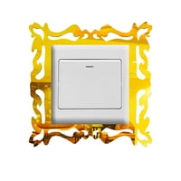 Yubatuo akrilni zrcalni okrivljeni poklopci i prebacivanje zidne ploče okvir Izdržljive svjetlosne ploče Poklopac polikarbonatne termoplastične ukrasne električne ploče okvira okvira