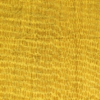 Ahgly Company Indoreni pravokutnik Sažetak žuti modernim prostirkama, 2 '5'