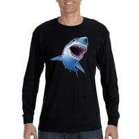 Xtrafly Odjeća Muški Sharky Great White morski pas plivajte majicu s dugim rukavima