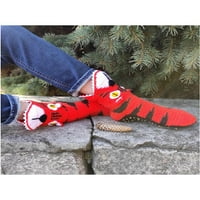 Qiylii muškarci žene djeca obiteljske zimske čarape plete tople novitetne životinjske širine usta čarape
