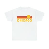 Muški Chicago, Illinois Retro Sun Pamuk Grafički majica