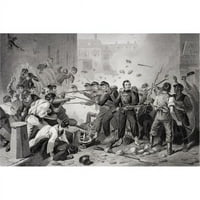 Posteranzi DPI1857780Lage Massachusetts Militia Prolaze kroz Baltimore Pennsylvania 1861. Artist f.o.c.