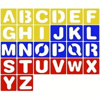 Šablone za slikanje abecede Polutrajni predložak Višenamjenski pribor za učenje izdržljivi fleksibilni