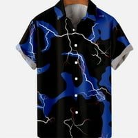 Havajski element Print Creative Jednostavni stil zvijezda Štampanje muško ljeto 3D kratkih rukava Košulja