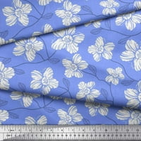 Soimoi Japan Crepe saten tkanina odlazi i cvjetna umjetnička ispis tkanina od dvorišta široka
