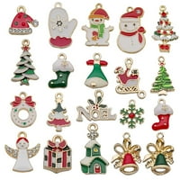 Bacocko uređenje Božićnim mini ukrasima Male smole božićne ukrase Mini božićne ukrase ukrase pokloni