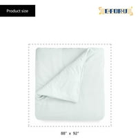 Premium opušteni posteljina pamučna prekrivača pokriva trodijelni setovi s jastukom shams
