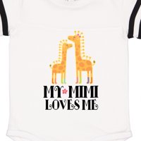 Inktastic moj mimi voli me dijete žirafe poklon baby boy ili baby girl bodysuit