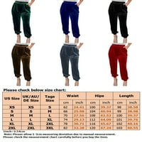 Dame dno su čvrste boje harem hlače visoke strukske hlače labave mocikle pantalone svakodnevno nošenje