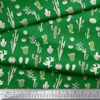 Soimoi modalno satenski tkanini kaktus Drvo Dekor tkanina tiskano dvorište široko
