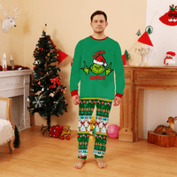 Božićne pidžame za porodicu, odgovaraju pidžami za parove, božićne padžame dna za porodicu