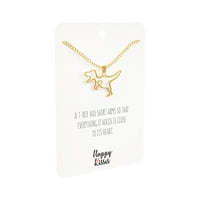 -Re ogrlica - Dinosaur poklon sa slatkoj i smiješnom karticom poruke