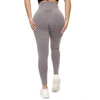 Hanas Fashion Socks Butt Lift Gambers High Squist Yoga hlače za mršavljenje plijen za plijen vježbanje
