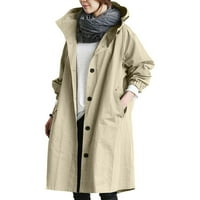 Tking Fashion Women Cardigan Winter Lood s kapuljačom Divlji elegantni windbreaker udoban kaput od kaputa