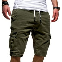 Yubnlvae Cargo Hlače za muškarce Muške sportske kratke hlače za alate Ljeto plus povremene muške hlače