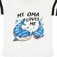 Inktastic moj oma voli mene - kitovskog morskog poklona dječaka za bebe ili dječja djevojaka