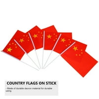 Kina Stick zastava set Kina ručna plastična mini kineska nacionalna zastava Kina Mala zastava