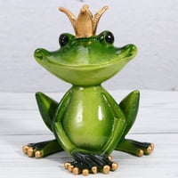 Kreativna crtana žaba figurica ukras stolop za obnovci za oblikovanje žaba Predivna gup žaba ukras