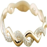 Prvi zavojni nosač zvona prsten za prskanje upleteno oblik rhinestone nakit izvrsno svijetli sjajni
