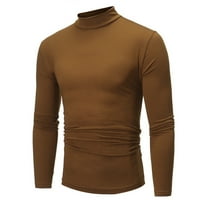 Yubnlvae jesenski rukav kolor turtleneck majica dugačka zimska bluza Muška muška bluza