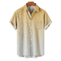 Funicet muške ljetne košulje casual majice s majicama okrugla ovratnik kratkih rukava s tiskanim majicama