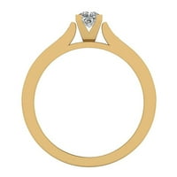 Angažman prstenovi Princess rez dijamantski prstenovi za žene 14k zlatni ct tw