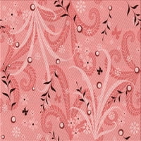 Ahgly Company za unutarnju četvrtu pastel ružičaste prostirke, 6 'kvadrat