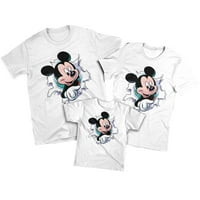 Mickey podudaranje majica muške ženske majice sa djecom postavljenu Mickey Mouse Valentinovo set