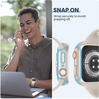 Apple Watch futrola za seriju, Apple sat za sat s kaljenim zaštitnim zaslonom stakla, tvrdi zaštitni