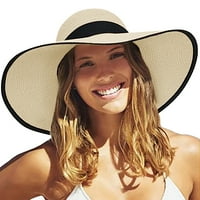 Ženska Summerleisure izleti Sunce Sunce Shading Odmor na plaži Slav šešir sunčani šeširi kava