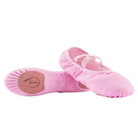 Djevojke Žene Baletne plesne cipele bez kravata balet papuče Yoga Plesne cipele Pink 4.5