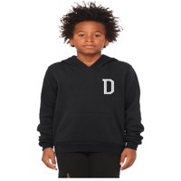Daxton za mlaju unizno pulover Black Hoodie Srednja težina runovi džemper prilagođeni bijeli brojevi i slova, D, XS