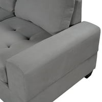 Kauč ​​kabriolet sekse sa reverzibilnom kaučem, kaučem u obliku l set sa skladištem osmanske i dva držača