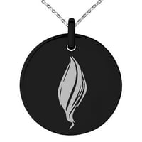Elementalna vatrogasna nacija od nehrđajućeg čelika ugravirana mala medaljon krug šarm privjesak ogrlica