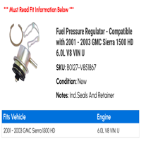 Regulator pritiska goriva - kompatibilan sa - GMC Sierra HD 6.0L V VIN U 2002
