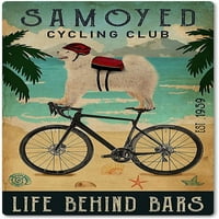 Samoyed Biciklistički klub Metalni limenki znak, život iza barova retro gvožđa jednolika bara LICK LOKS