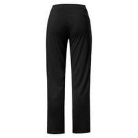Xiuh Capri pantalone za žene Solid Boja široki noga Sportske ležerne duge hlače Pantalone Ležerne prilike
