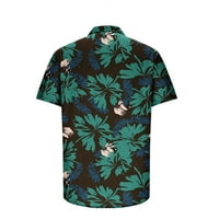 Muška majica za čišćenje majice Muška košulja 3D negirajući havajska sitnica majica kratkih rukava na
