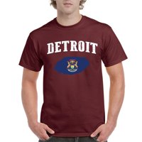 - Muška majica kratki rukav, do muškaraca veličine 5xl - Detroit
